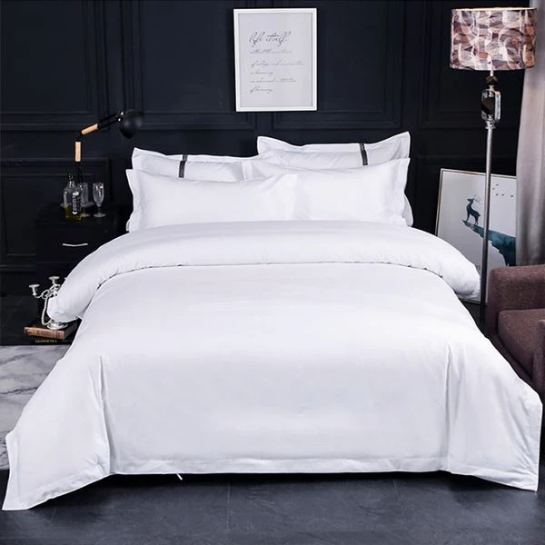 Gorchudd Duvet Cotwm Gwyn Gwesty
