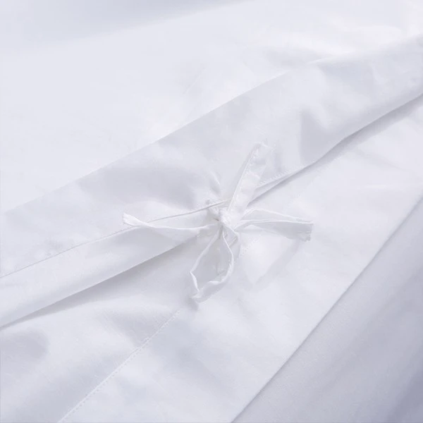 luxury satin white cotton duvet cover